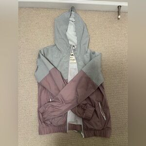 Garage Gray and Mauve Hooded Jacket